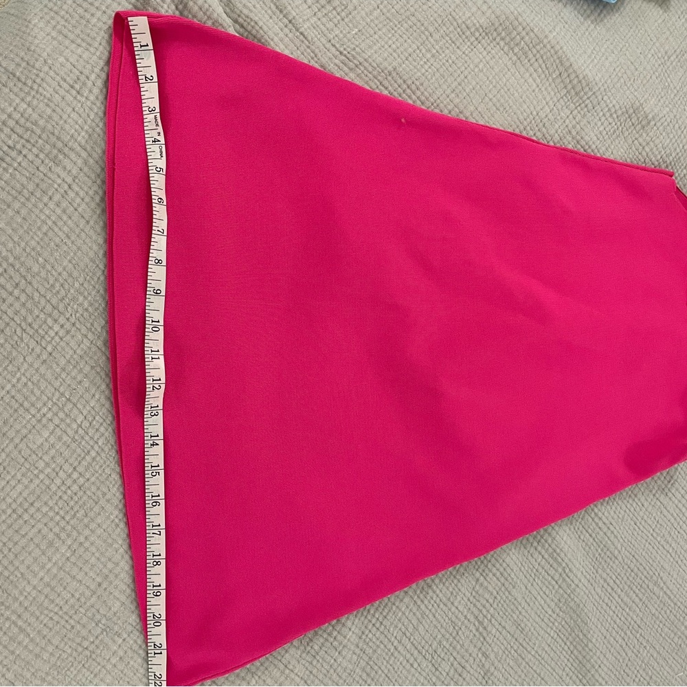 Zara pink knit mini dress. Perfect for a Barbie party !